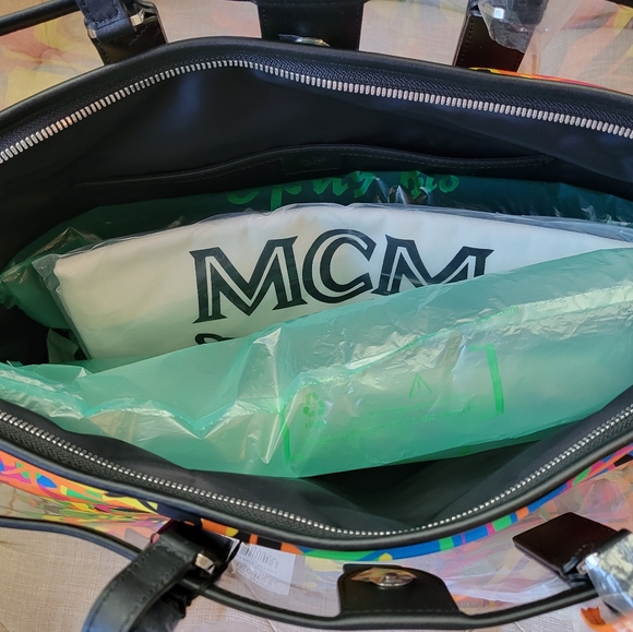 Mcm Multicolored Abstract Tote - Picture 5 of 5